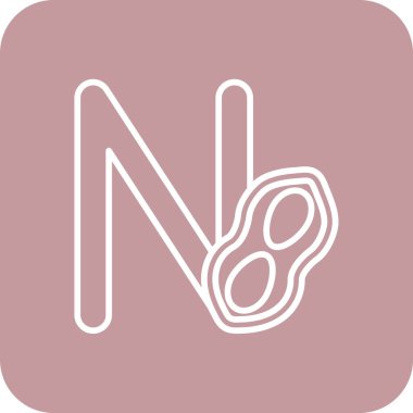 Tek bir izole şekerin vektör çizimi