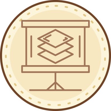 Bozuk para simgesi, vektör illüstrasyonu basit tasarım