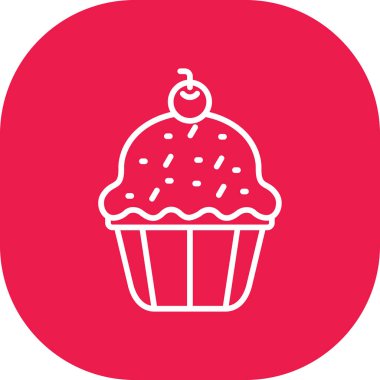 Tatlım. Web simgesi basit illüstrasyon