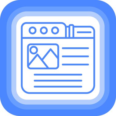 Tarayıcı web simgesi - taslak biçimi