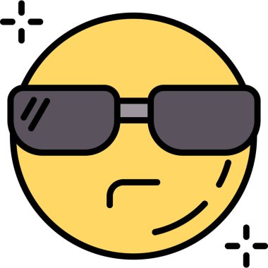 Gözlük. Web simgesi basit illüstrasyon