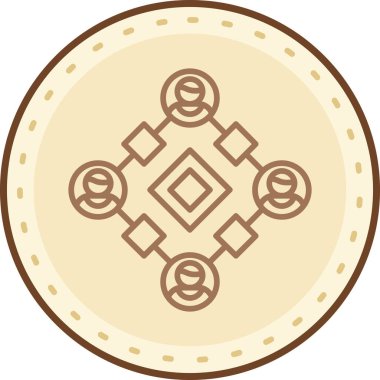 Bir ağ ve kartvizit için vektör illüstrasyonu