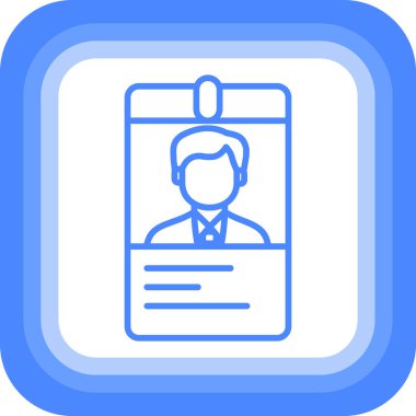 Kimliği simge vektör çizim