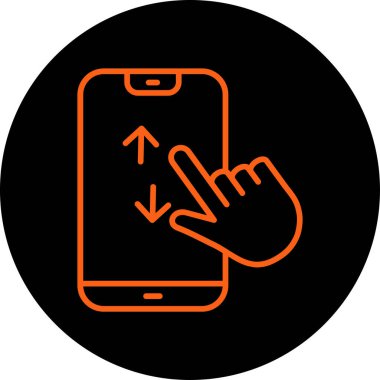 Mobil simgenin vektör illüstrasyonu