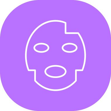 maske simgesi vektör illüstrasyonu