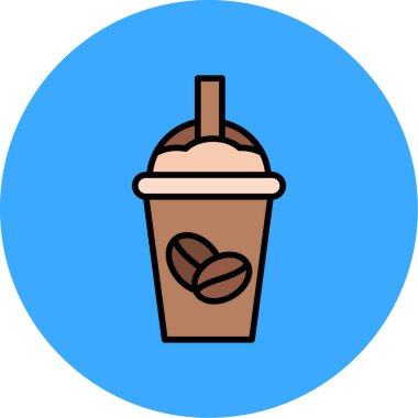 kahve ikonu vektör illüstrasyonu