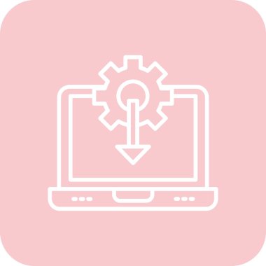 seo modern simgesinin vektör illüstrasyonu