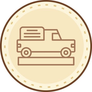 araba simgesi vektör illüstrasyonu