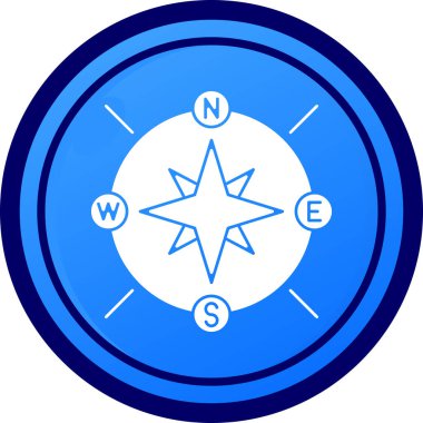 pusula simgesi modadan izole edilmiş arkaplan