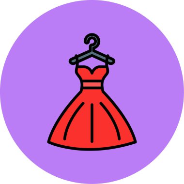 Elbise. Web simgesi basit illüstrasyon