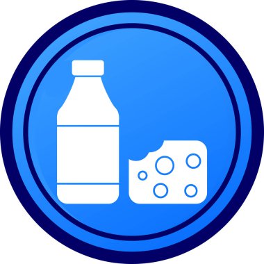 süt ikonu vektör illüstrasyonu