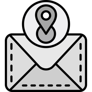 e-posta simgesi ana hat biçiminde