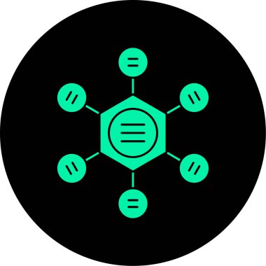Projeniz için vektör molekül simgesi
