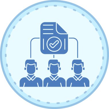 Bir grup insanın vektör çizimi