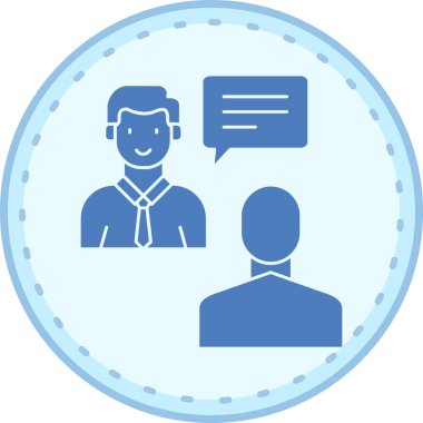 İş adamları. Web simgesi basit illüstrasyon