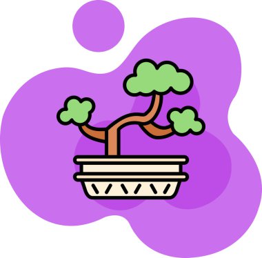 ağaç simgesi vektör illüstrasyonu