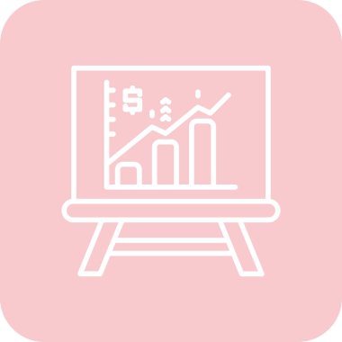 Bir iş simgesinin vektör illüstrasyonu