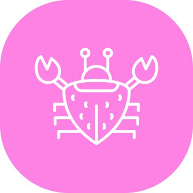 Yengeç simgesinin vektör illüstrasyonu