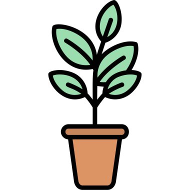 pot simgesi, vektör çizimi