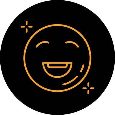 Moda stili izole edilmiş arkaplanda mutlu yüz simgesi