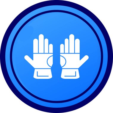 Eldiven. Web simgesi basit illüstrasyon