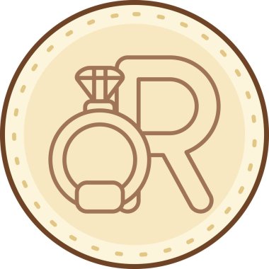 Bozuk para. Web simgesi basit illüstrasyon