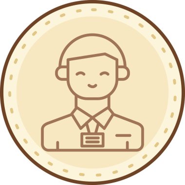 avatar erkek kişi simgesi - özet biçimi