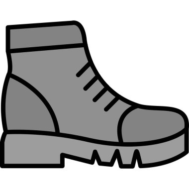 Ayakkabı. Web simgesi basit illüstrasyon