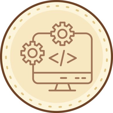 Modern simgenin vektör illüstrasyonu