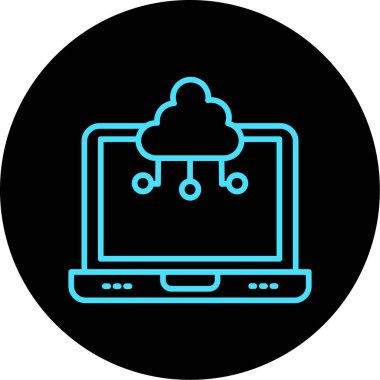 bulut simgesi, vektör illüstrasyonu