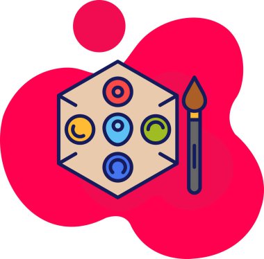 Modern bir simgenin vektör illüstrasyonu