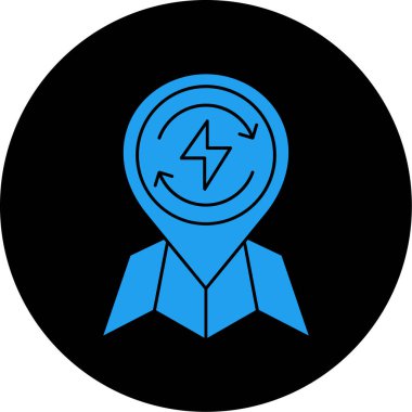 Moda biçimi izole edilmiş arkaplanda harita işaretleyici simgesi