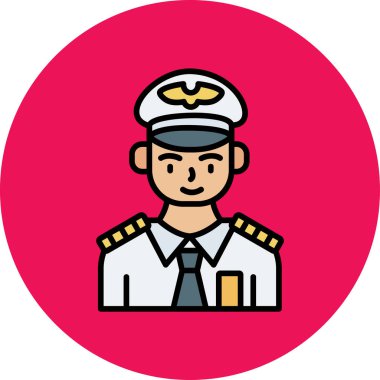 Kaptan simge vektör çizim