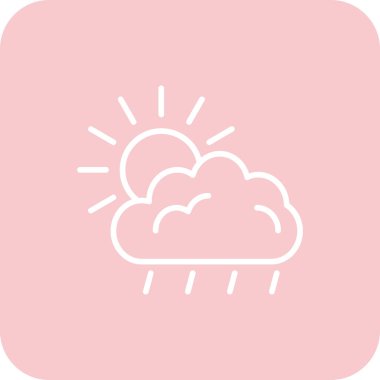 Hava durumu simgesi, vektör illüstrasyonu