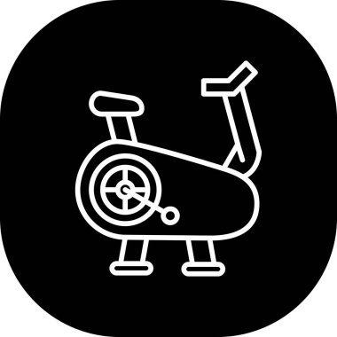 Bir bisiklet simgesinin vektör illüstrasyonu