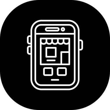 Vektör akıllı telefon simgesi illüstrasyonu