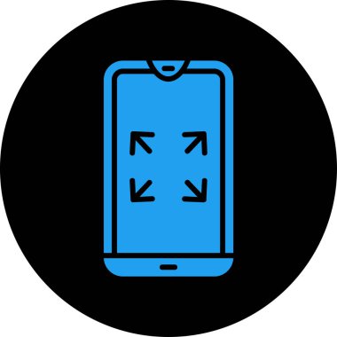 akıllı telefon simgesi vektör illüstrasyonu