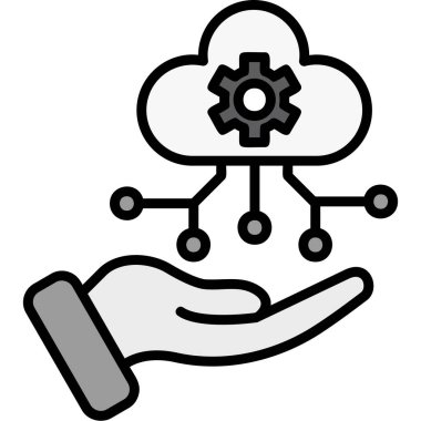 bulut hesap yapmak teknoloji simgesi