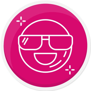 Güneş gözlüğü. Web simgesi basit illüstrasyon