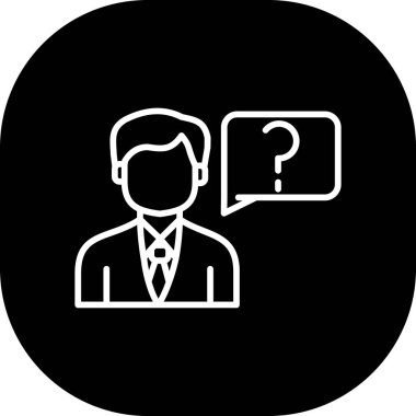 Şeffaf bir arkaplanda soru vektör illüstrasyonu. Birinci kalite semboller. Konsept ve grafik tasarımı için simgeler.