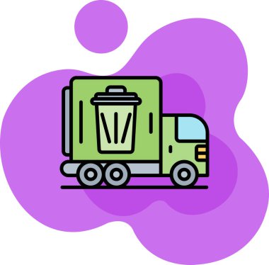 Çöp tenekesi simgesi - taslak biçimi