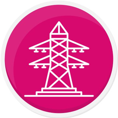 vektör elektrik kulesi simgesi
