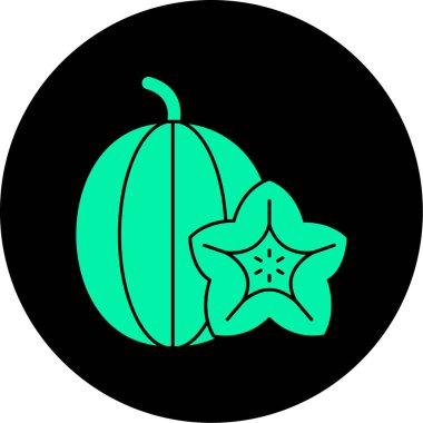 Eşsiz Kabak Vektörü Kabartma Simgesi