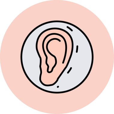 kulak simgesi vektör illüstrasyonu