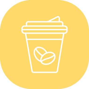 Bardak simgesi, basit illüstrasyon