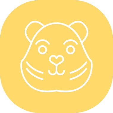 Hayvan. Web simgesi basit illüstrasyon