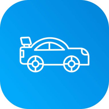 araba simgesi, vektör illüstrasyonu