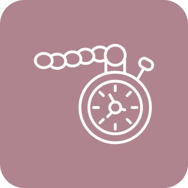 Vektör illüstrasyonu, saat simgesi