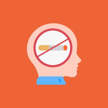 İnsan sigara işareti yok.