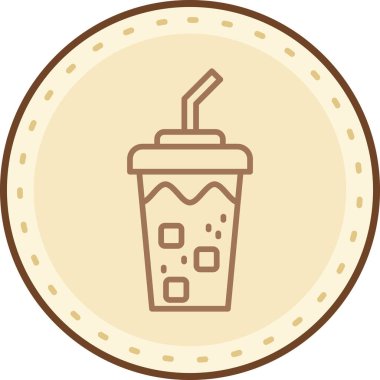 içki ikonu vektör illüstrasyonu